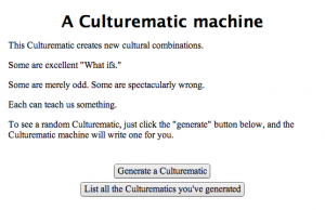culturematic machine